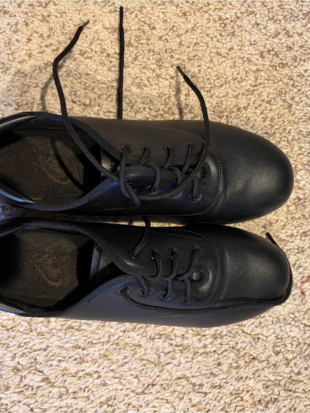 Girls Stelle lace black tap shoes size 4 (big kid)